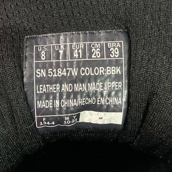 Skechers Terrabite Dellga 51847W Men’s 8 Black Trail Hiking Shoes Wide - Picture 7 of 8